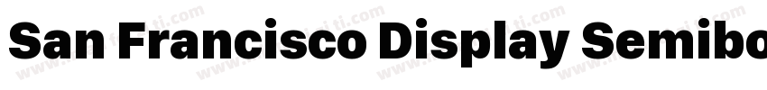 San Francisco Display Semibold字体转换